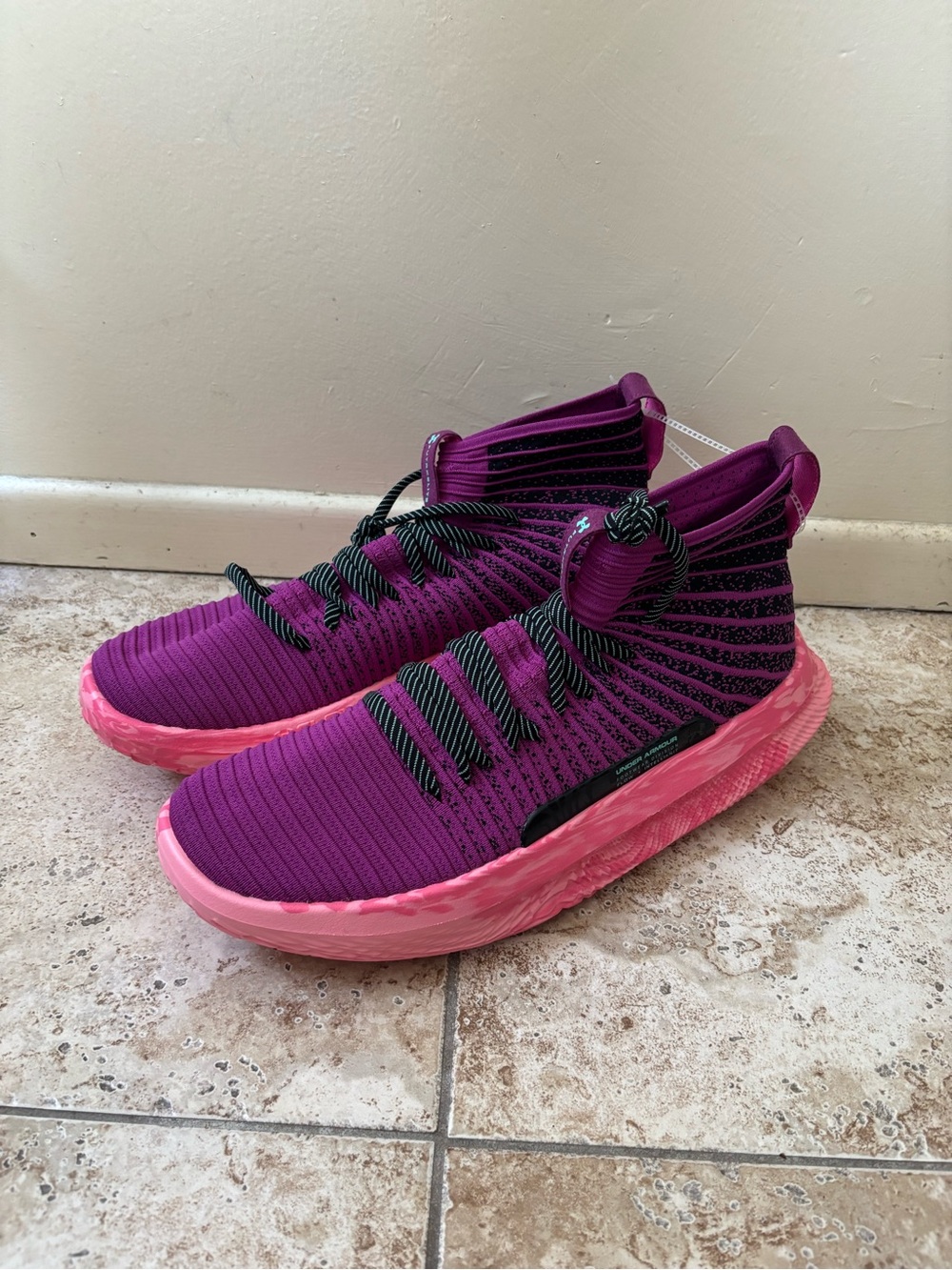 Under Armour UA Flow Futr X Elite Purple Pink Mens 16 3028828-514